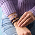 Tourbillon violet | Bracelet en verre Tempête